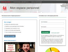 Tablet Screenshot of espacepersonnel.wallonie.be