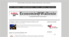 Desktop Screenshot of economie.wallonie.be