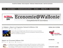 Tablet Screenshot of economie.wallonie.be