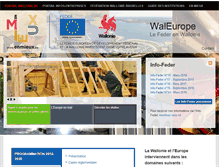 Tablet Screenshot of europe.wallonie.be