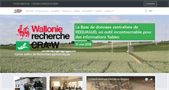 Desktop Screenshot of cra.wallonie.be