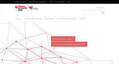 Desktop Screenshot of clusters.wallonie.be